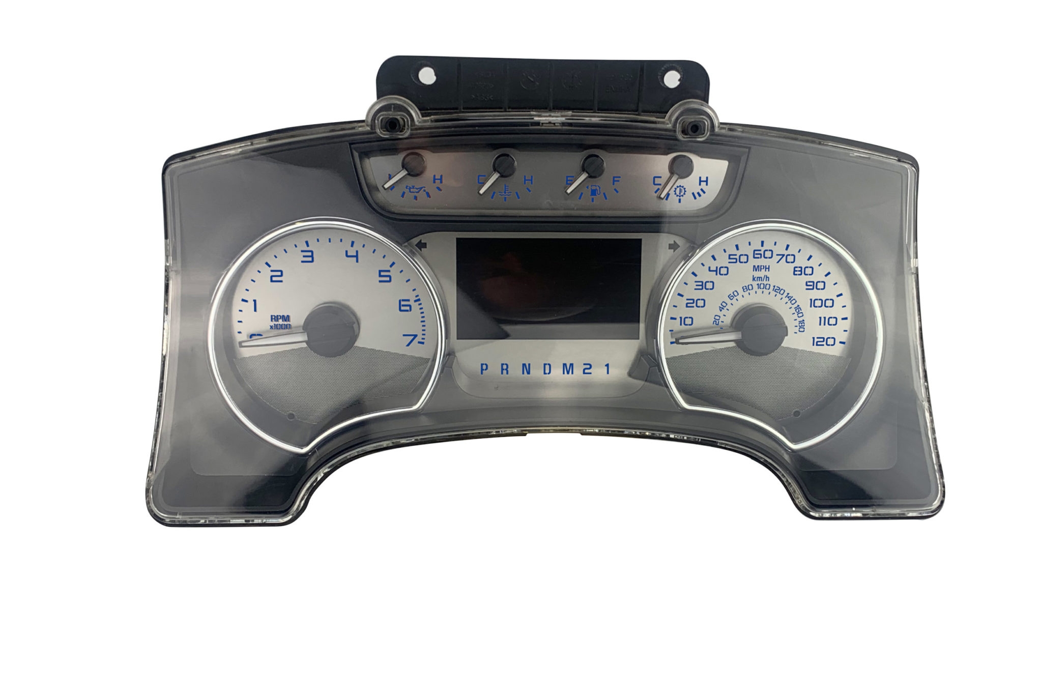 STAINLESS EDITION CUSTOM GAUGE FACE FOR 20112014 FORD F150 XLT/FX4 GAS